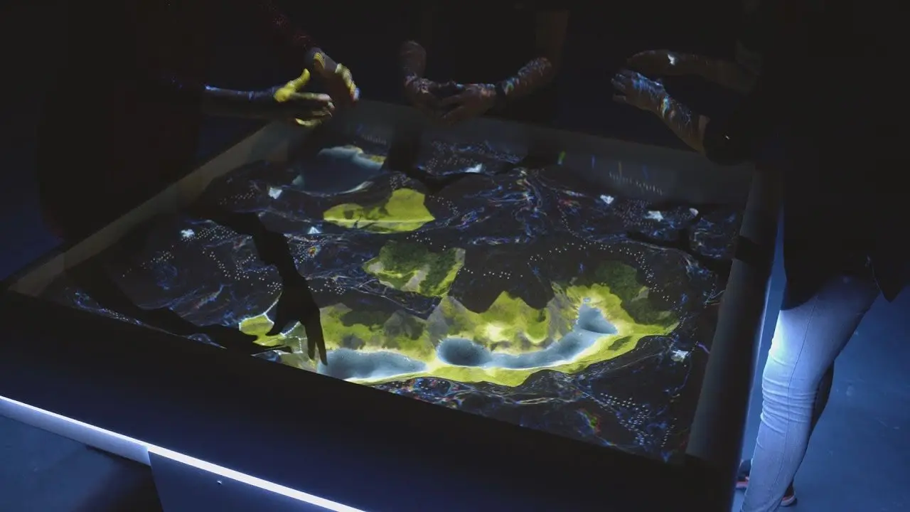 Wonderful World AR sandbox installation